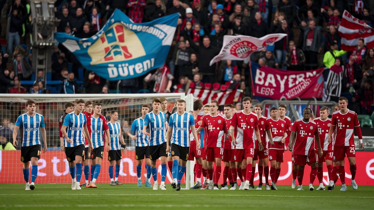 alineaciones de 1. fc düren contra bayern munich