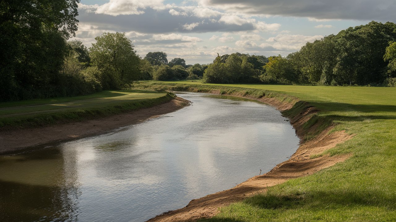 riverbank collapse iford playing fields