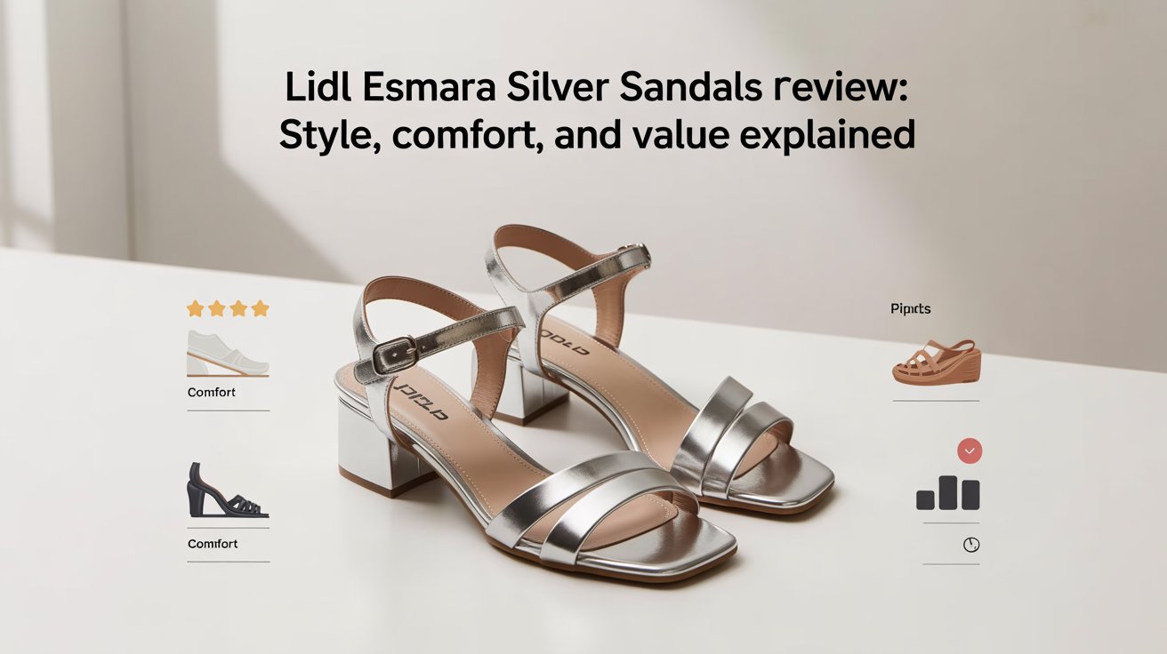 lidl esmara silver sandals review