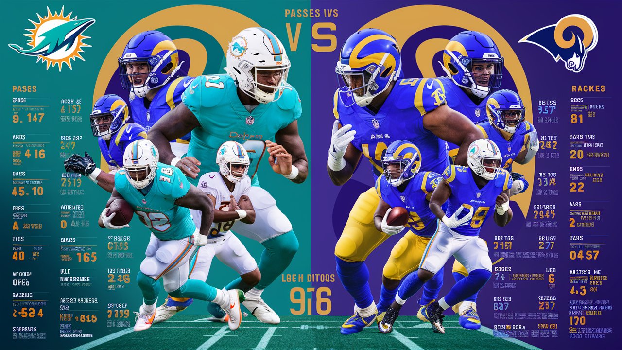 miami dolphins vs los angeles rams match player stats