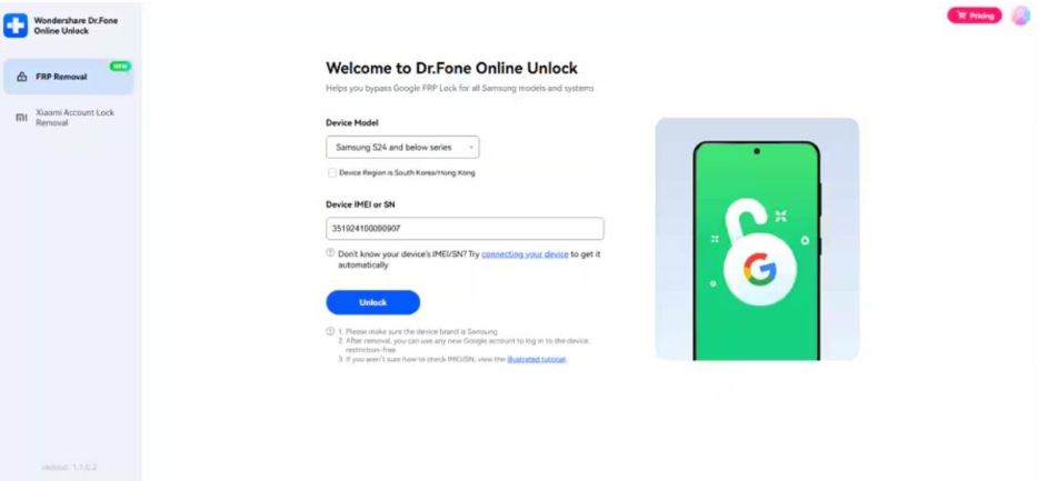 bypass samsung frp online