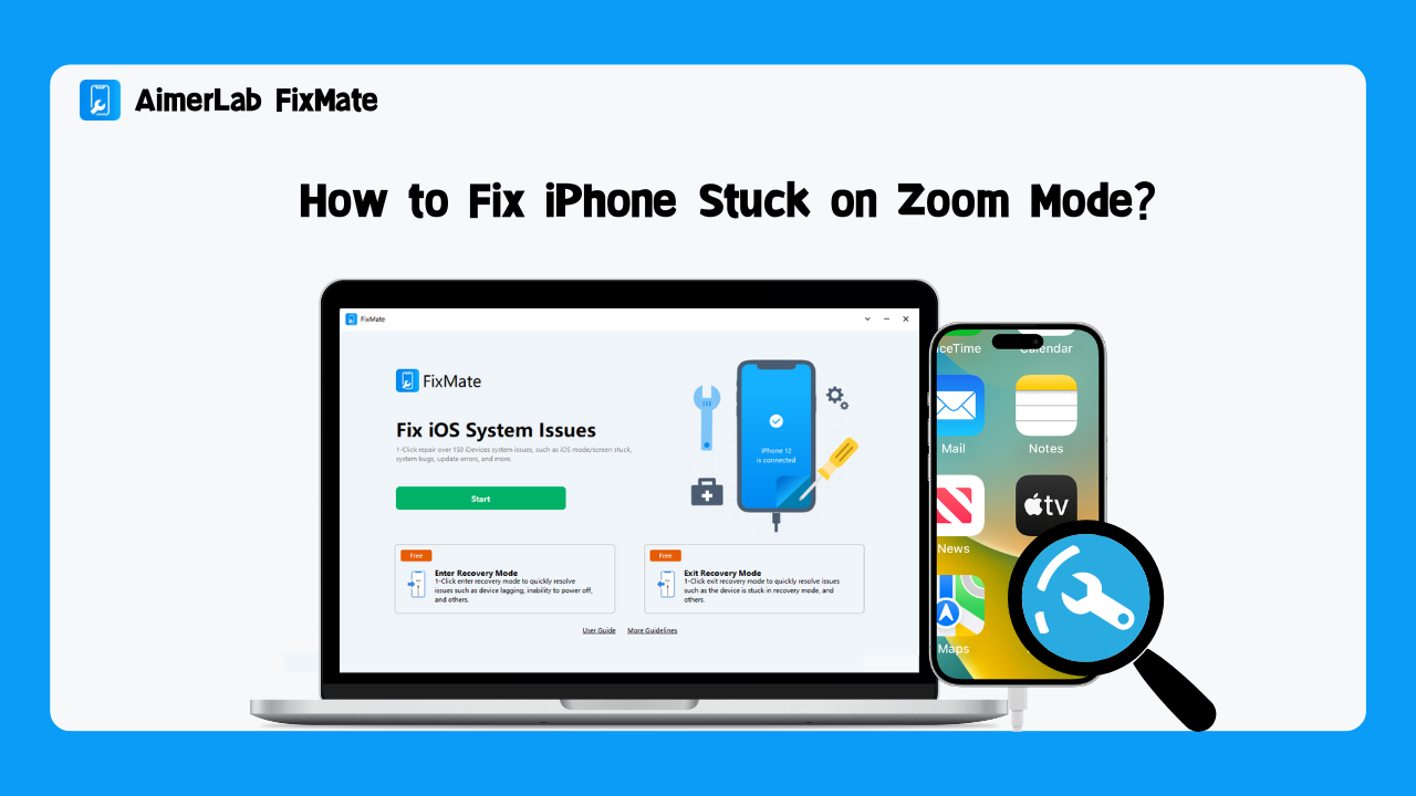 how to reset screen zoom on iphone